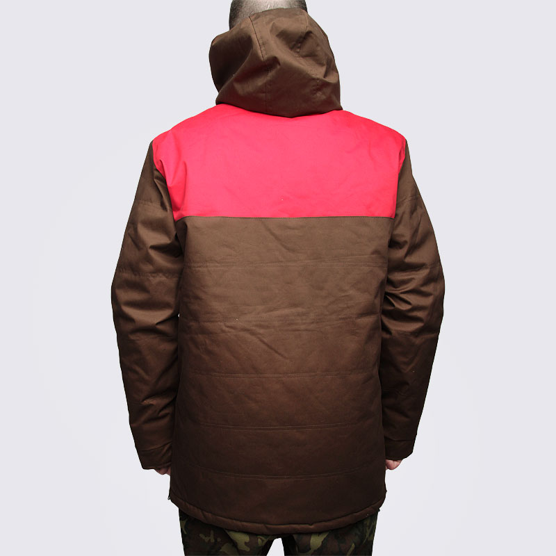 мужская коричневая куртка True spin Анорак Cloud Jacket Cloud Jacket-cfe/red - цена, описание, фото 5
